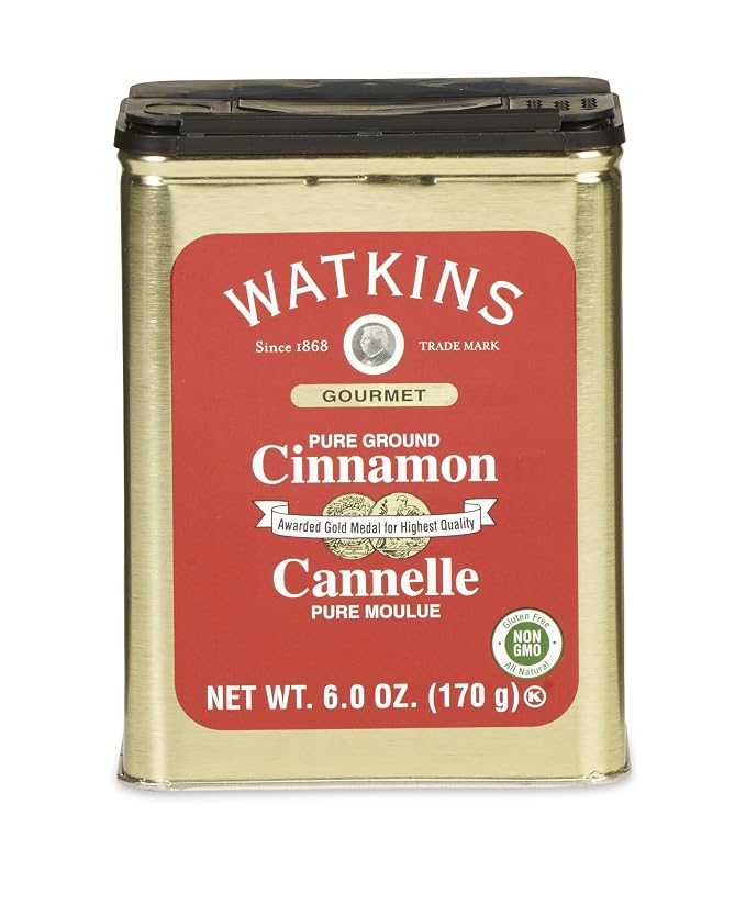 Watkins All Natural Baking Vanilla (11 Fl Oz) and Watkins Cinnamon (6 oz Tin)