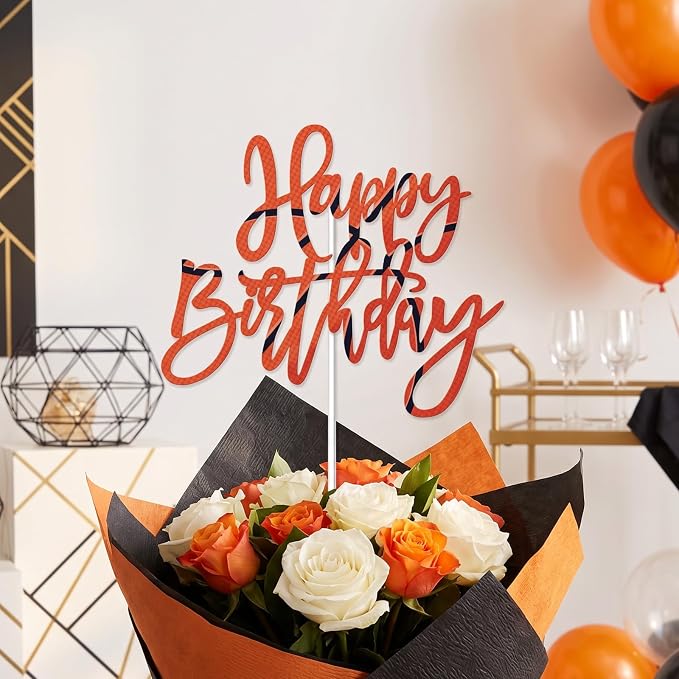 Happy Birthday Cake Toppers, Basketball Cake Decorations for Boys Girls Men Women Birthday Anniversary Party Decor Supplies