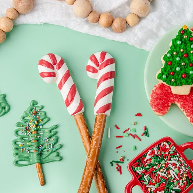 Sweets Indeed Oil Food Coloring, Variety of Colors, Perfect for Cookies, Fondant, Frosting, Baking and Decorations (2 Pack Xmas)