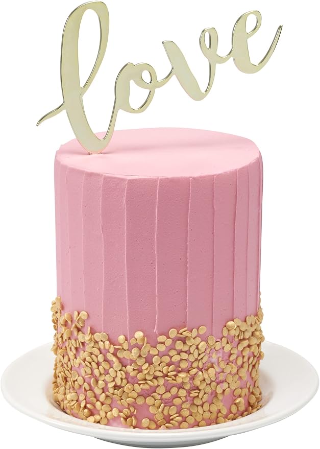 DECOPAC Quins Fancy Sprinkles, 19.5oz, Candy Sprinkles in Handheld Container, Edible Sprinkles For Celebration Cakes, Cupcakes, Cookies - Confetti Gold Quin