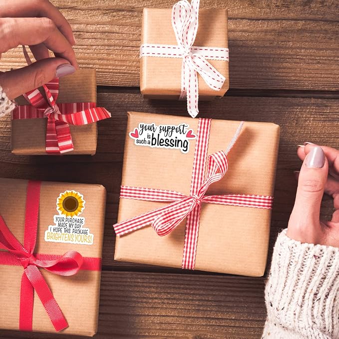 1.5'' Your Support is Such a Blessing Stickers,Thank You for Your Support Sticker for Small Business Mail Envelopes Package Packing 500 PCS