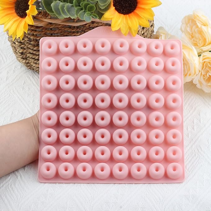 Donut Shapes Silicone Chocolate Molds Donuts Candy Fudge Mold For Gummy Candy Chocolate Cake Decoration