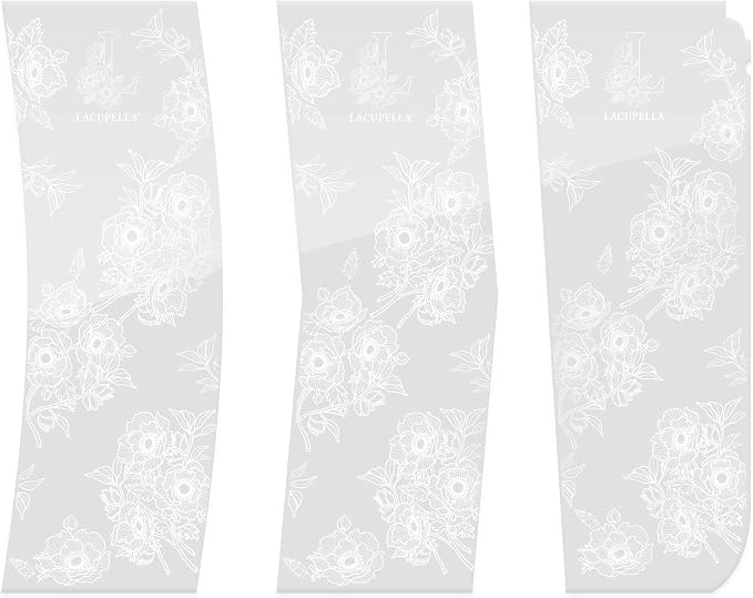 Lacupella Cake Decorating Comb Scraper Shaper For Buttercream Icing and Ganache 12" Tall Set of 3 Patterns UPDATED (Comb Set D)