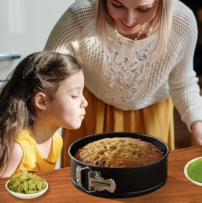4 inch springform pan for cheesecake, Nonstick, Leak-proof Cheesecake Pans for Baking cakes, Cheese Cake & Pies with Removable Bottom - Easy to Clean
