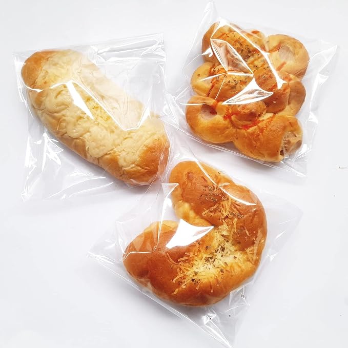 Self Sealing Cellophane Bags Self Adhesive,7x7 Inches Clear Resealable Large Cookie Bags for Gift Giving 200Pieces
