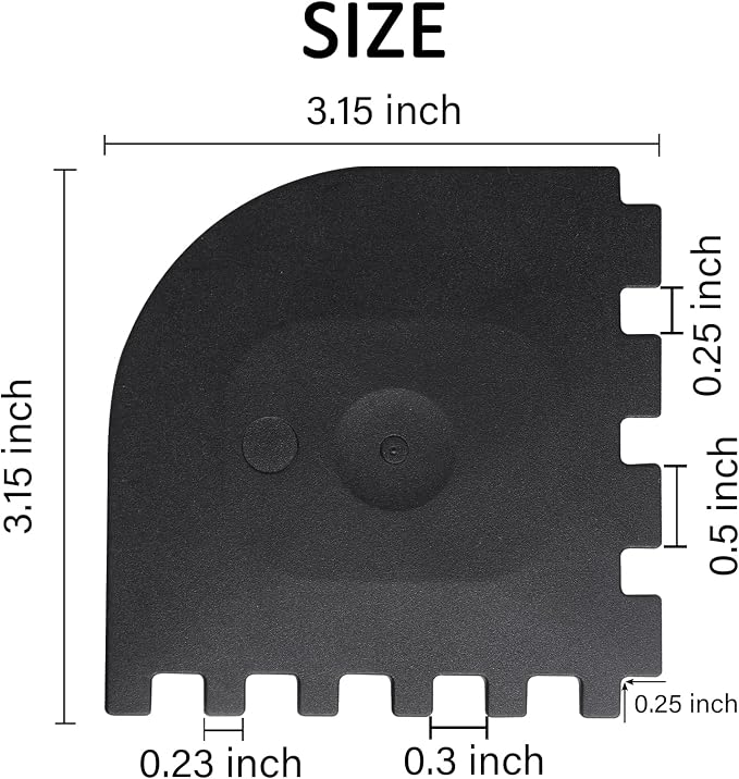 3 Set Plastic Grill Pan Scraper Tool for Griddle Cleaner, Cast Iron Accessories, Kitchen Cleaning Tool Kit