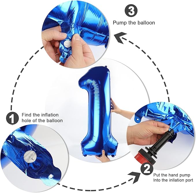 Numbers 30 Balloon, 40 Inch Happy 30th Birthday Decoration for Her Him, Dark Blue Foil Number Balloons for Celebration Engagement Memorial Day's Big Event Supplies