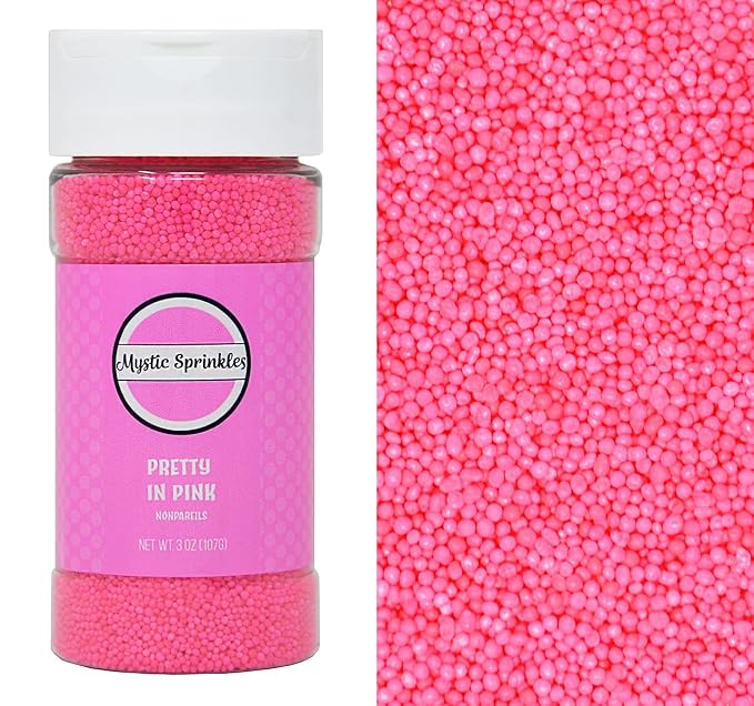 Mystic Sprinkles Nonpareils 3.0oz Bottle (Pretty In Pink)