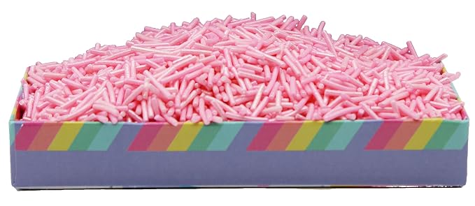 1 Pound Light Pink Sprinkles BULK Jimmies - Edible Cake Cupcakes Dessert & Ice Cream Topping-Gender Reveal Candy