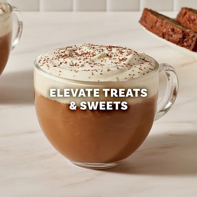 McCormick Finishing Sugar, Chocolate Hazelnut, Rich Hazelnut Flavor, Perfect for Topping Sweets, Hot Beverages & Cocktails, 3.61 oz