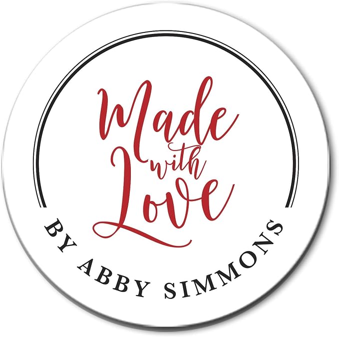 Made with Love Stickers, From the Kitchen of Gift Stickers, Favor Stickers, Personalized Food Labels, Favor Labels, Baked Good Stickers, Food Stickers From the Kitchen of Labels F6:35