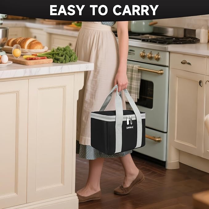 LEFOR·Z Hand Mixer Carrying Bag Compatible with KitchenAid 5/6/ 7/9 Ultra Power Speed Hand Mixers,Portable Travel Storage Case Bag Fits for Kitchen Aid Mixer Accessories,Black/Grey (Bag Only)