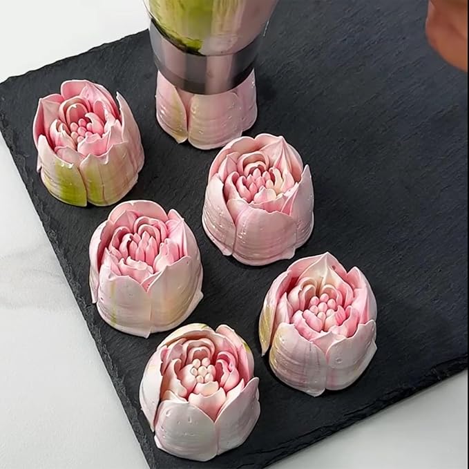 Extra Large Stainless Steel Russian Piping Tip, Floral Icing Nozzle for Cake Decorating, Pastry Cupcake Frosting Flower Decoration, Baking Supplies Kitchen Gadget XL44