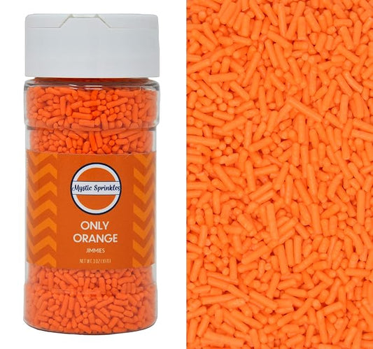 Mystic Sprinkles Solid Color Jimmy Sprinkles (Only Orange)