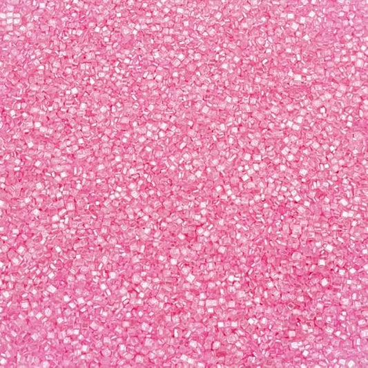 Senchanting Edible Crystal Pink Sanding Candy Pink Sanding Sugar Sprinkles for Cake Decorating Wedding Valentine's Day Party Baking Cupcake Cookie Ice Cream Decoration Supplies 90g/3.2oz