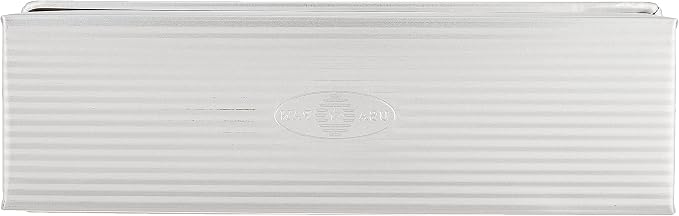 USA Pan Bakeware Pullman Loaf Pan with Cover,13 x 4 inch,Nonstick & Quick Release Coating,Made in the USA from Aluminized Steel,(Pack of 3)