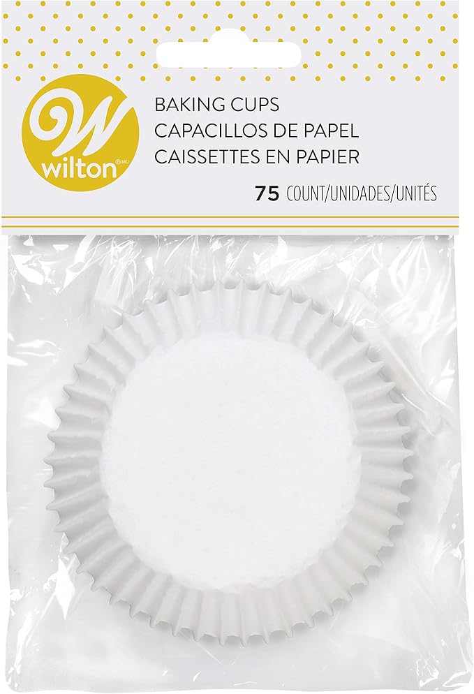 Wilton White Standard 75 Baking Cups, Single Pack