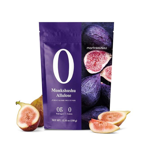 MONKSHUSHU Allulose Sweetener Powderd 18.7 Fl Oz - Allulose 99.8%, Keto Diet, Vegan friendly, Stevia Blend Thin Syrup, Zero Calorie Sugar Substitute, Monk Fruit, Gluten Free, 0g Net Carbs, Non-GMO
