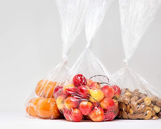 [Pack Of 700] Clear Bread Bags For Homemade Bread With Gusset 8" X 4" X 20" Inches – For Home or Commercial Food Storage