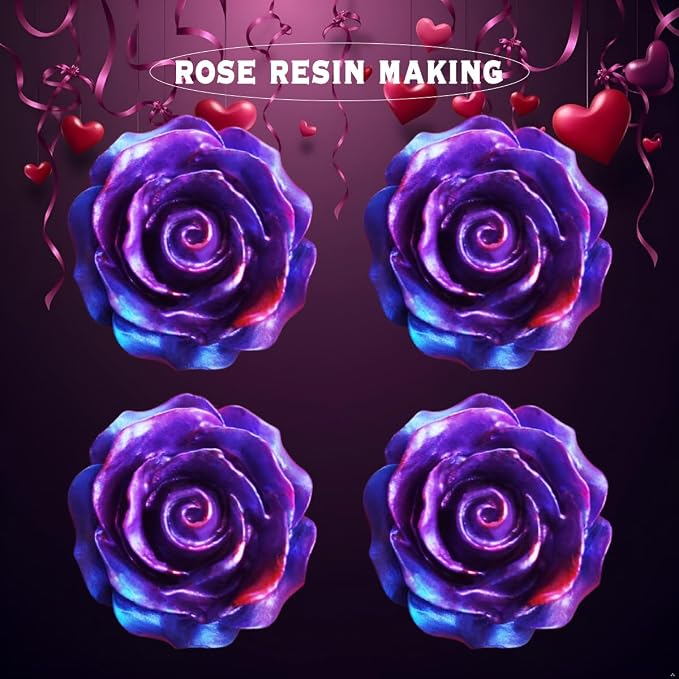 2PCS Rose Flowers Silicone Molds Cake Chocolate Mold Wedding Cake Decorating Tools Fondant Sugarcraft Cake Molds