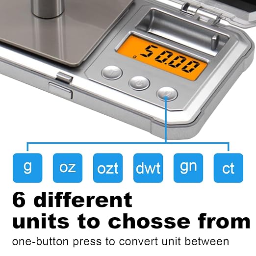 UNIWEIGH Gram Scale Punk Digital Pocket Scale,300g/0.01g Mini High Precision Jewelry Scales Digital Weight Grams and Ounces,Small Scale for Kitchen,Herb,Powder,Medicine,Food,with 50g Cal Weights