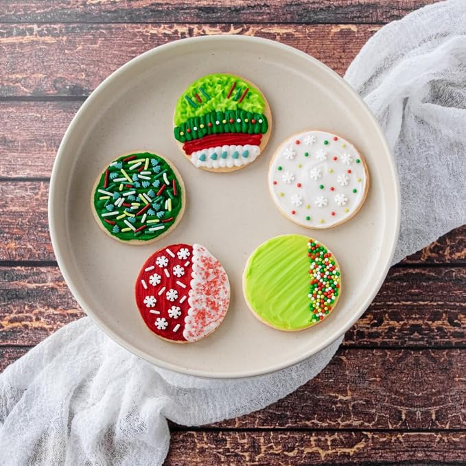 Sweets Indeed Sprinkles, 4 Pack, Edible Sprinkle Mix, Perfect for Cake Decorations, Baking, Ice Cream, Cookies, Cupcake Topper (Dye Free Holiday)