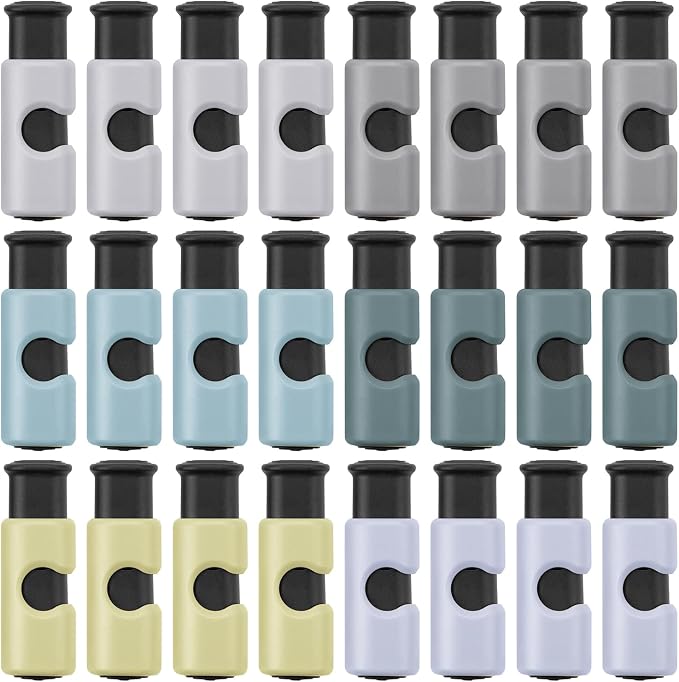 Mr. Pen- Squeeze and Lock Bread Bag Clips, 2.4 Inch, 24 Pack | Multicolor Squeeze Lock Clips Bulk, Reusable Bag Closures for Bread, Snacks, Coffee, Food Storage, Fits Thick and Thin Bags
