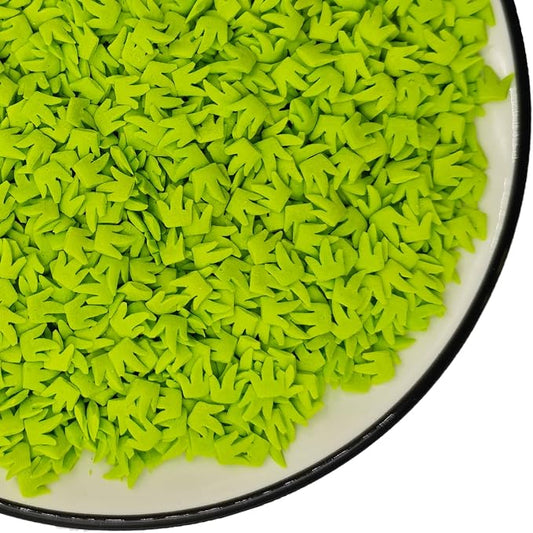 Edible Sugar Grassgreen Grass Sprinkles Football Field Cake Cupcake Toppers Cookie Decorations Sweet Dessert Sprinkle for Cake Decorating St. Patricks day, 3.4 oz