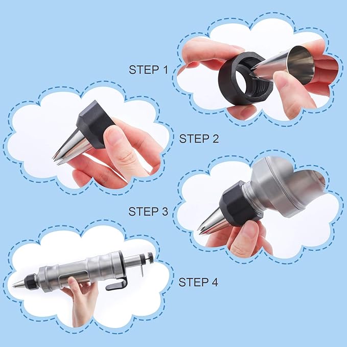 Dessert Decorating Syringe Set, Icing Piping Kit Stainless Steels Cake Decorating Tools 30 Piping Icing Nozzles Cupcake Decorating Kit - Purple