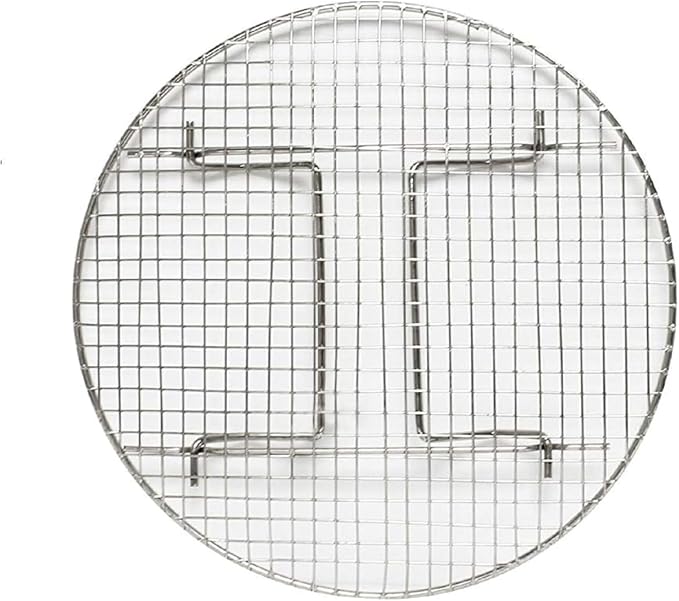 TrueCraftware- 10-1/2” Round Steamer Rack/Cooling Rack Nickel Plated- Steamer Insert Steaming Rack Steam Tray Multi-functional Steamer Basket Cookware Veggie Fish Seafood Cooking