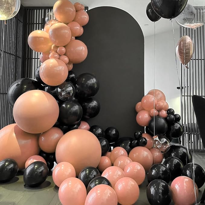 Voircoloria Peach Balloons, 66pack 12inch Pastel Orange Latex Party Balloons for Wedding, Birthday, Graduation, Bridal Shower, Baby Shower, Gender Reveal, Anniversary, Bachelorette Party Decorations