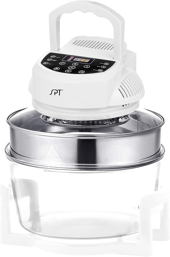 SPT SO-2005: Digital Convection Oven with Extender Ring and 6 Pre-programmed Settings, white