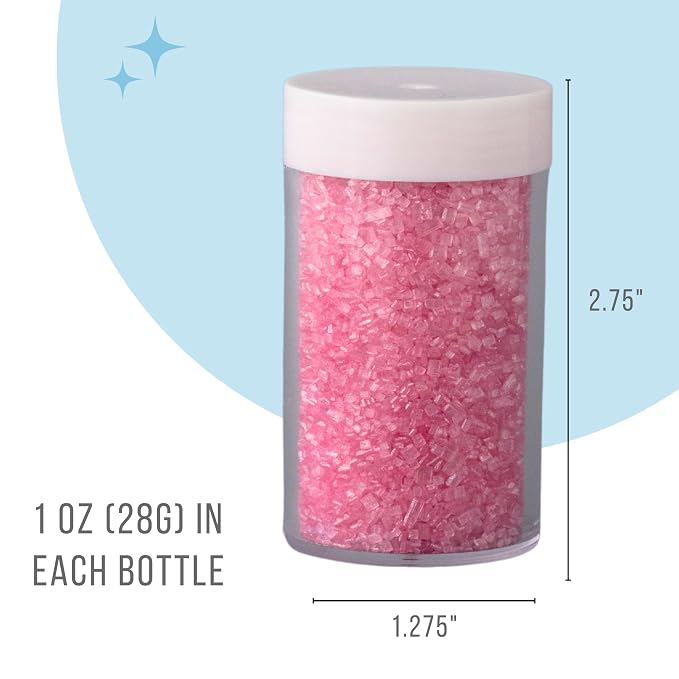 Sweets Indeed Sprinkles, 4 Pack, Edible Sprinkle Mix, Perfect for Cake Decorations, Baking, Ice Cream, Cookies, Cupcake Topper (Pastel Sugar)