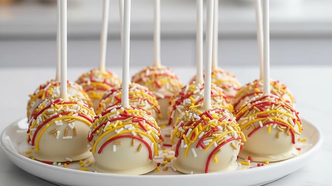NCS Kansas City Game Day Red, Gold, Yellow & White Jimmies Edible Sprinkles – Cupcake, Cake & Cookie Decorations, 7 oz