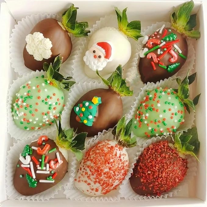 SE Si&Moos Red Green and White Jimmy Sprinkles for Cake Decorating Christmas Cookie Decorations Christmas Jimmy Sprinkles Edible Crunchy Jimmies for Topping Cupcakes, Cookies, Cakes, Cakes Pops 2.75 OZ