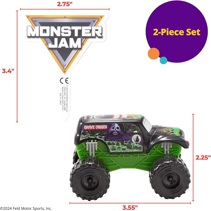 Monster Jam Grave Digger Truck Cake Topper