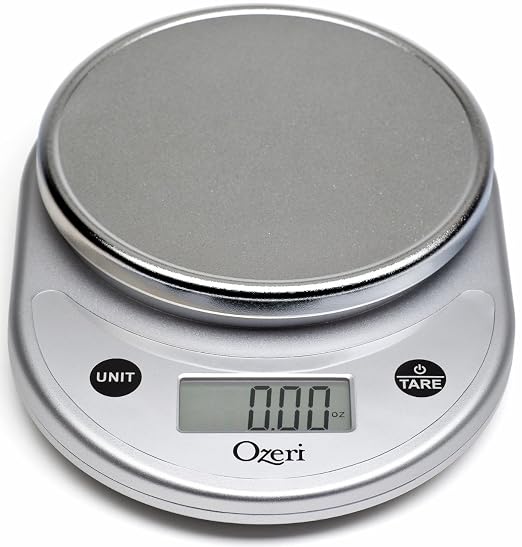 Ozeri® Pronto® Kitchen and Food Scale with Variable Graduation Technology® | Recognized by experts -- Winner of awards from the Food Network, The New York Times’ Wirecutter, CNN Underscored, and others.