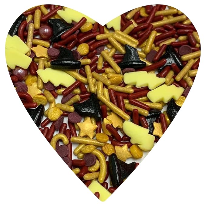 COOL MOM SPRINKLES Wizard Sprinkles (4 oz.) – Wizard Lightning Birthday Sprinkles for Decorating Cakes, Cupcakes, Cookies & Desserts – Mixed in the USA/Gluten-Free