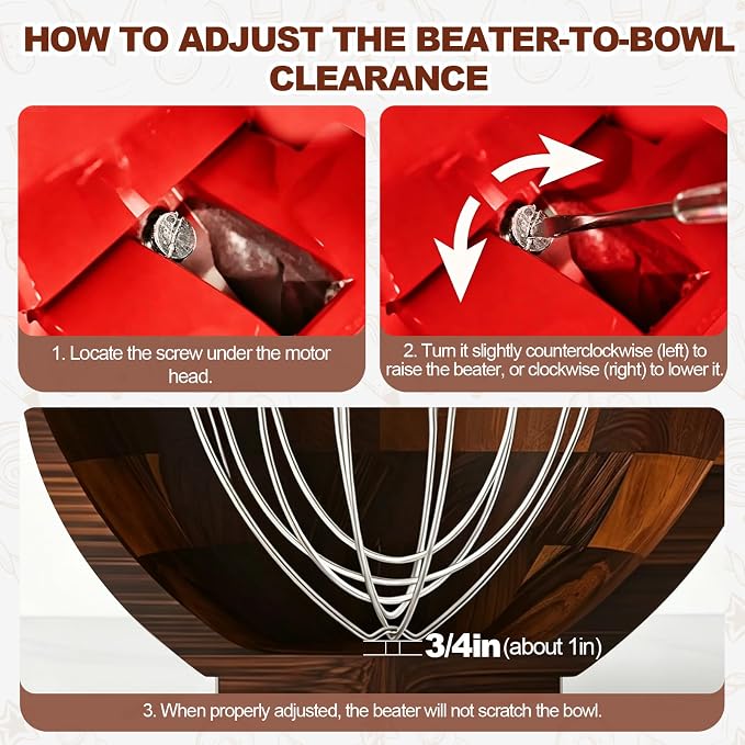 Premium Acacia Wooden Mixing Bowl for K45 & KSM150 Series, 4.5&5 Qt Tilt-Head Models, Natural Wood Bowl with Stainless Steel Precision Locking Base for Kitchen Aid Mixers(Acacia)