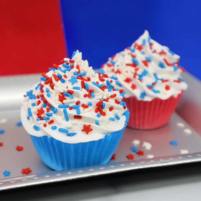 Mystic Sprinkles Fourth of July Sprinkles Mixes (Stars & Stripes Confetti Mix 2.8oz)