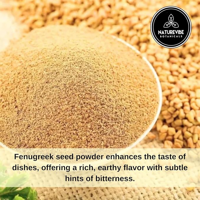 Naturevibe Botanicals Fenugreek Seed Powder, 5lbs | Methi Seeds Ground | Trigonella Foenum Graecum - 100% Pure & Natural