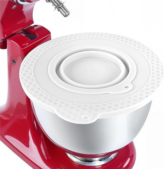 Silicone Mixer Bowl Cover Compatible with KitchenAid 4.5-5 Quart Tilt-Head Stand Mixer, Mixer Bowl Lid to Prevent Spilling of Ingredients