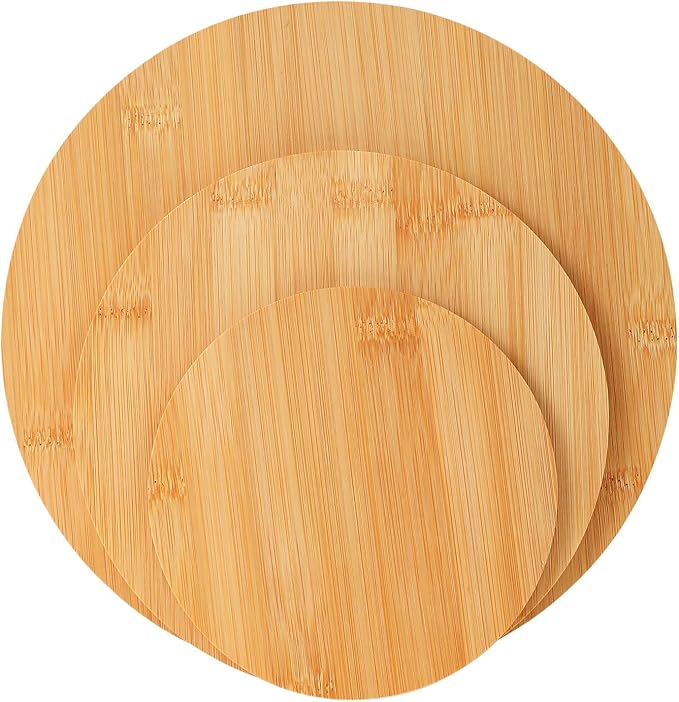 Eco-Friendly Bamboo Fiber Meal Prep Bowl Set with Lids (3 Pack), Sustainable Mixing & Serving Bowls for Kitchen, Food Storage, Picnic & Fitness (5.7" x 7.6" x 9.8") Non-heatable