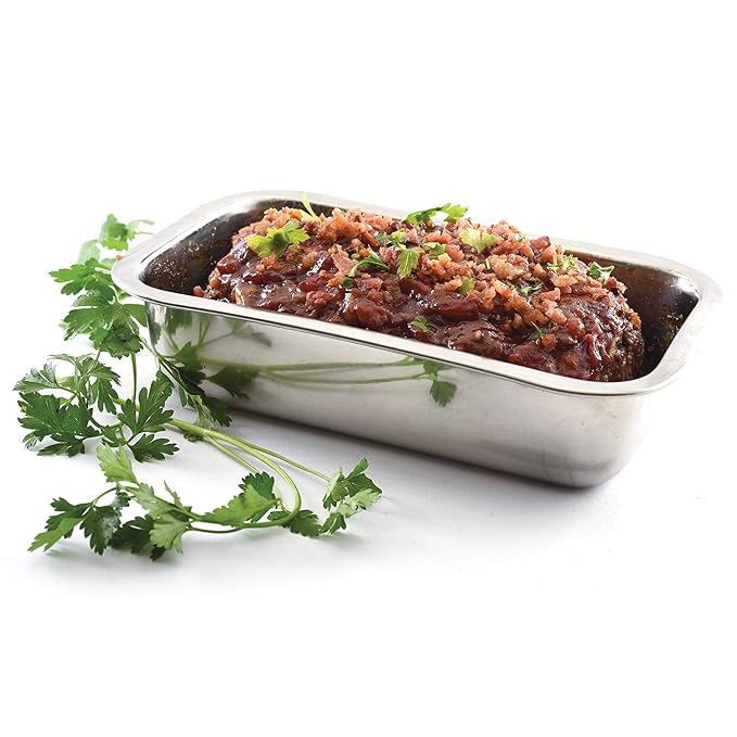Norpro Stainless Steel Bread Loaf Meatloaf Dessert Pan With A Mirror Finish | Model 3849 (2-Pack)