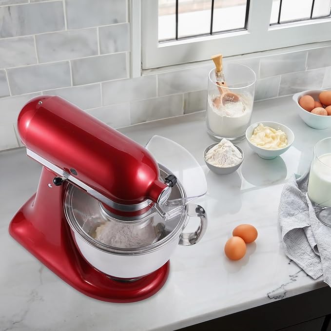 Pouring Shield for KitchenAid 4.5-5 Qt Tilt-Head Stand Mixer | Helps Reduce Splatter, Keeps Ingredients in the Bowl, Easy to Install, Remove, and Clean for Everyday Baking