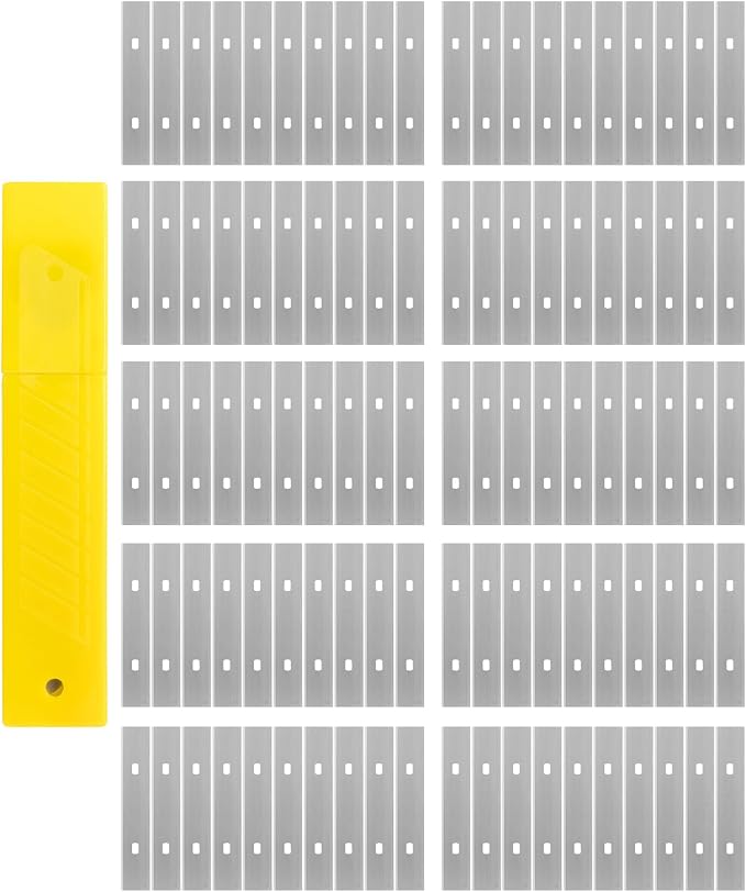 Bates- Replacement Scraper Blades, 4 Inch, 100 pcs, Scraper Blades, Floor Scrapper Blade, Replacement Razor Blades, Carbon Steel Razor Blades, Paint Scraper Blades, 4 Inch Scraper Blades