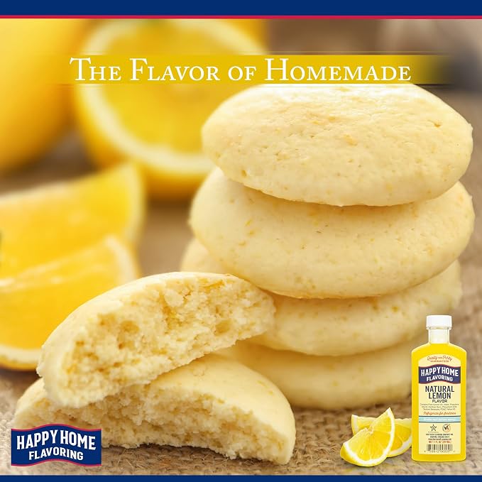 Happy Home Natural Lemon Flavor, Non-Alcoholic, Certified Kosher, 7 oz.