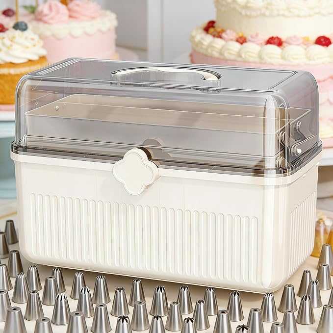 309 PCS Cake Decorating Kit with Storage Case, 73 Stainless Steel Piping Gun & Tips, Baking Frosting Decorating Tools for Beginners (Green)