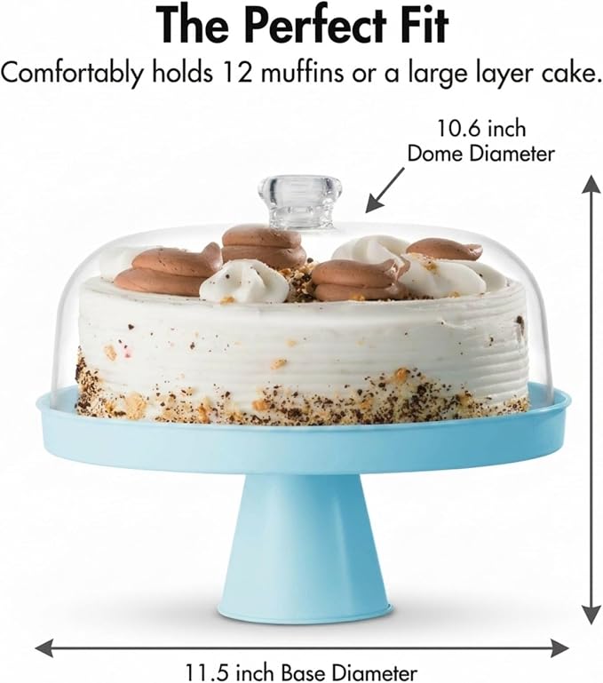 Table Concept Cake Stand, Footed Cake Stand with Lid, Serving Platter, Housewarming Gifts