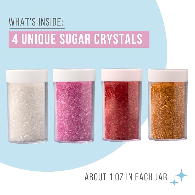 Sweets Indeed Sprinkles, 4 Pack, Edible Sprinkle Mix, Perfect for Cake Decorations, Baking, Ice Cream, Cookies, Cupcake Topper (Sweetheart Sugar)